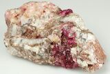 Roselite and Calcite Crystal Association - Aghbar Mine, Morocco #184212-1